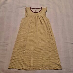 Tea Collection girls size 12 2 tone green  purple & white design VGUC